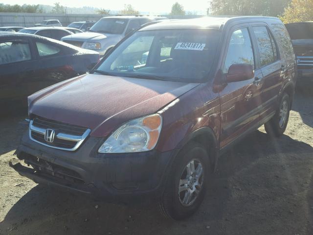 JHLRD788X3C049596 - 2003 HONDA CR-V EX MAROON photo 2