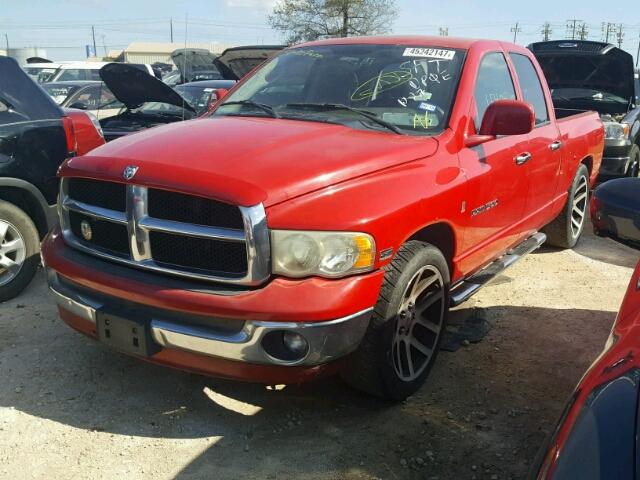 1D7HA18D04J115491 - 2004 DODGE RAM 1500 S RED photo 2