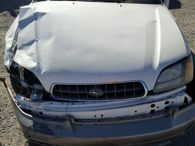 4S3BH675947620834 - 2004 SUBARU LEGACY OUT WHITE photo 7