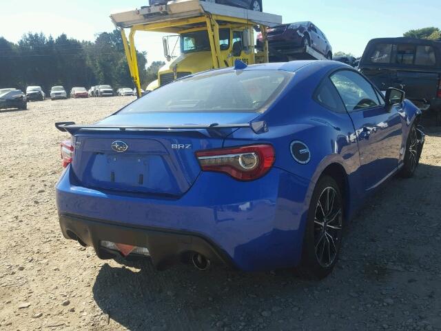 JF1ZCAC15H8600718 - 2017 SUBARU BRZ 2.0 LI BLUE photo 4