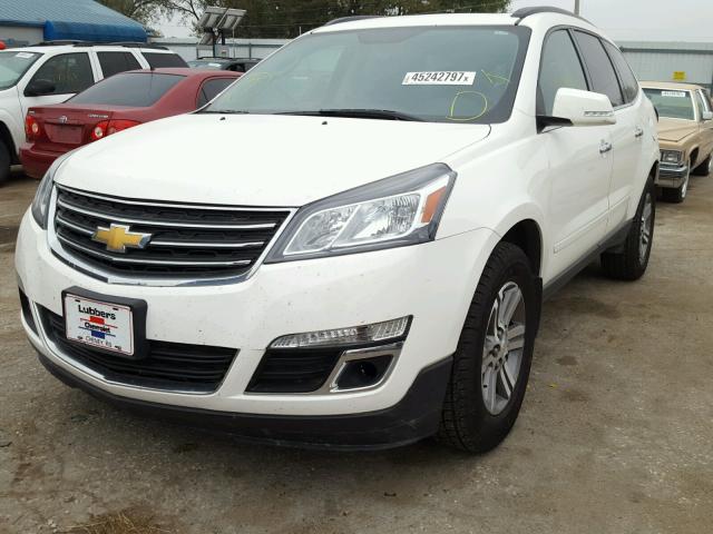 1GNKVHKD8EJ352356 - 2014 CHEVROLET TRAVERSE L WHITE photo 2