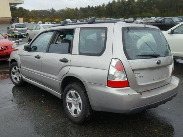 JF1SG63627H707982 - 2007 SUBARU FORESTER 2 SILVER photo 3