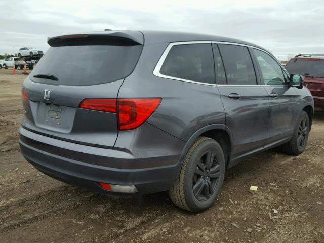 5FNYF5H46GB024403 - 2016 HONDA PILOT EX GRAY photo 4