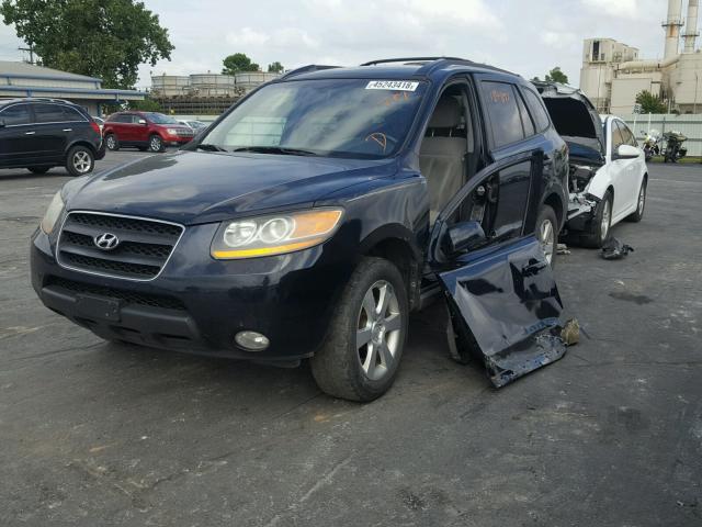 5NMSH13E09H266257 - 2009 HYUNDAI SANTA FE S BLUE photo 2