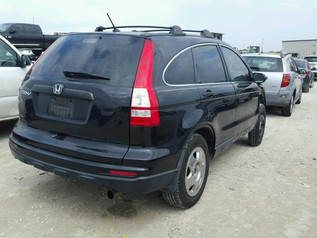 3CZRE3H30AG701069 - 2010 HONDA CR-V LX BLACK photo 4