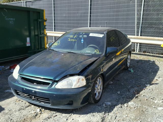 1HGEJ8148XL000972 - 1999 HONDA CIVIC EX GREEN photo 2