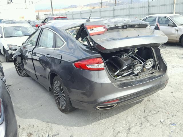 3FA6P0H97HR158037 - 2017 FORD FUSION SE SILVER photo 3