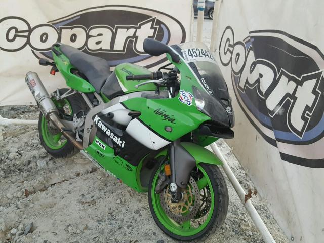 JKAZX4J102A050793 - 2002 KAWASAKI ZX600 J1 GREEN photo 1