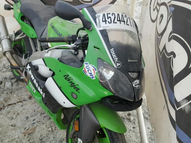 JKAZX4J102A050793 - 2002 KAWASAKI ZX600 J1 GREEN photo 9