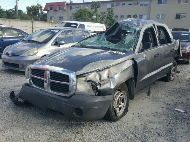 1D7HE28K27S160472 - 2007 DODGE DAKOTA QUA GRAY photo 2