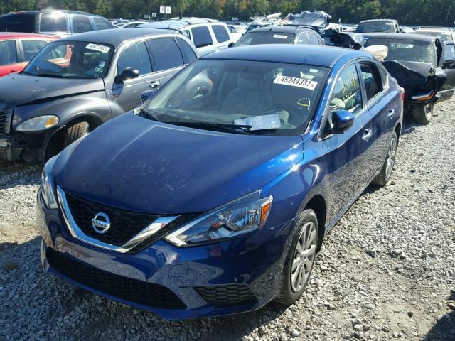 3N1AB7AP0GY234421 - 2016 NISSAN SENTRA S BLUE photo 2