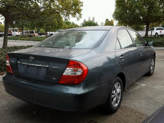 4T1BF32K54U065251 - 2004 TOYOTA CAMRY LE 绿色 照片 4