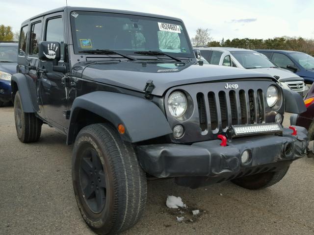 1C4BJWDG0GL279345 - 2016 JEEP WRANGLER U GRAY photo 1