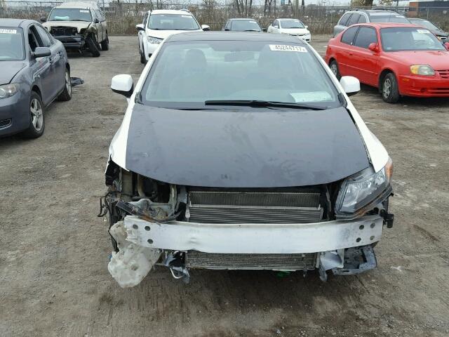 2HGFG3B58CH008090 - 2012 HONDA CIVIC LX WHITE photo 9