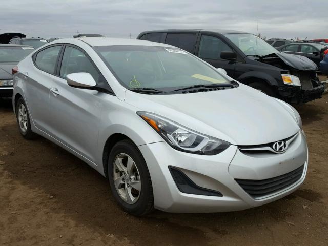 5NPDH4AE0FH549611 - 2015 HYUNDAI ELANTRA SE SILVER photo 1