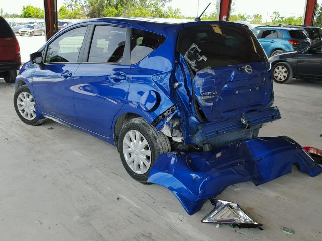 3N1CE2CP7FL446065 - 2015 NISSAN VERSA NOTE BLUE photo 3