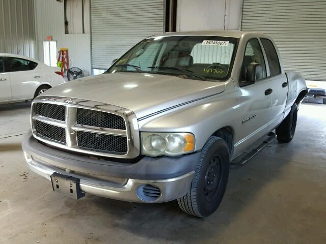 3D7HA18N22G167762 - 2002 DODGE RAM 1500 SILVER photo 2