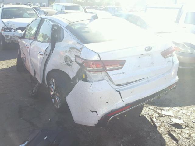 5XXGV4L23GG115947 - 2016 KIA OPTIMA SXL WHITE photo 3