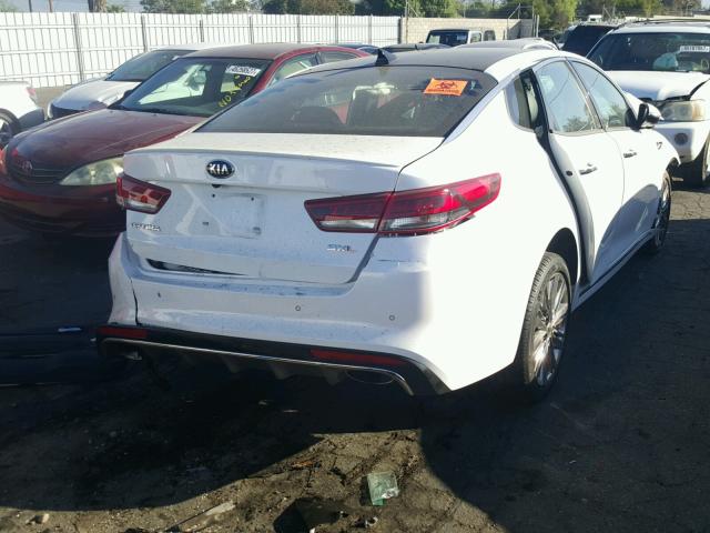 5XXGV4L23GG115947 - 2016 KIA OPTIMA SXL WHITE photo 4