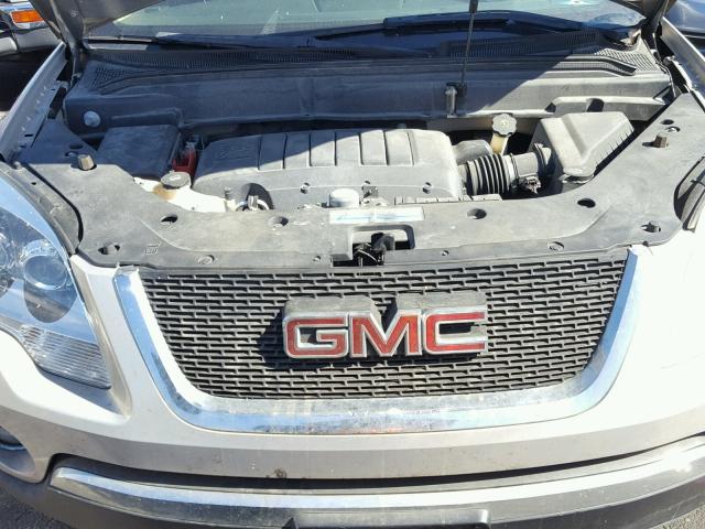1GKLRMED5AJ130474 - 2010 GMC ACADIA SLT თაფლისფერი ფოტო 7