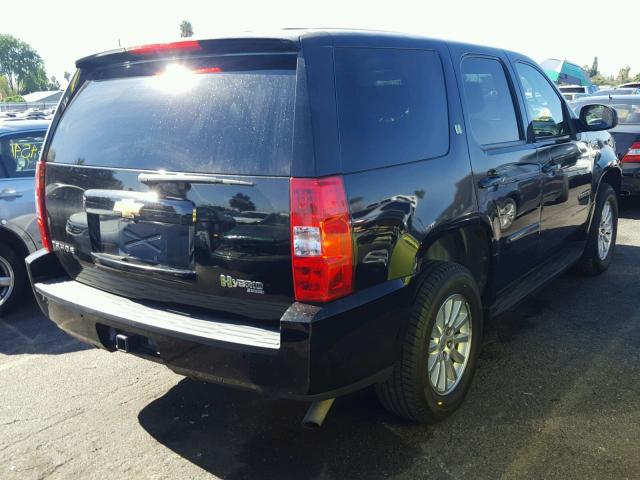 1GNFK13559R108583 - 2009 CHEVROLET TAHOE HYBR BLACK photo 4