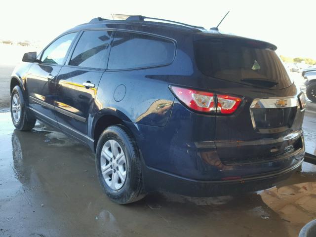 1GNKRFKD5FJ331278 - 2015 CHEVROLET TRAVERSE L BLUE photo 3