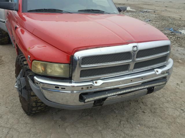 1B7MC3367WJ239994 - 1998 DODGE RAM 3500 RED photo 9