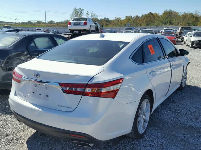 4T1BK1EB5DU012920 - 2013 TOYOTA AVALON BAS WHITE photo 4