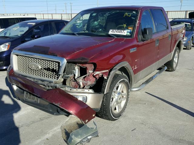 1FTPW125X4KD54081 - 2004 FORD F150 SUPER MAROON photo 2