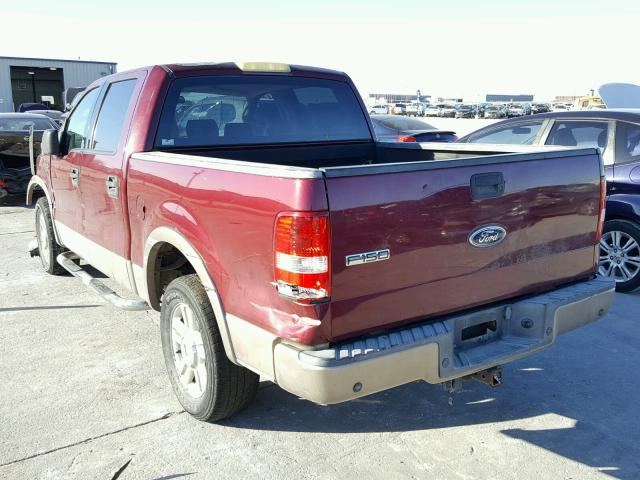 1FTPW125X4KD54081 - 2004 FORD F150 SUPER MAROON photo 3