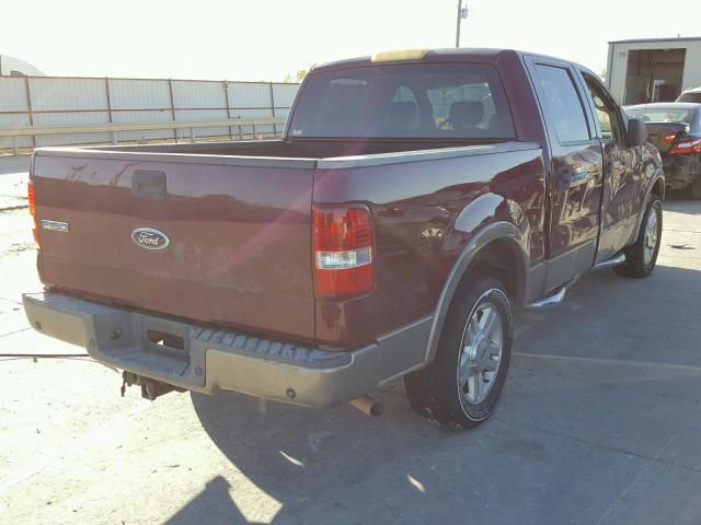 1FTPW125X4KD54081 - 2004 FORD F150 SUPER MAROON photo 4