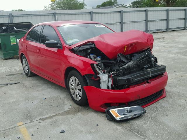 3VW2K7AJXEM216281 - 2014 VOLKSWAGEN JETTA RED photo 1