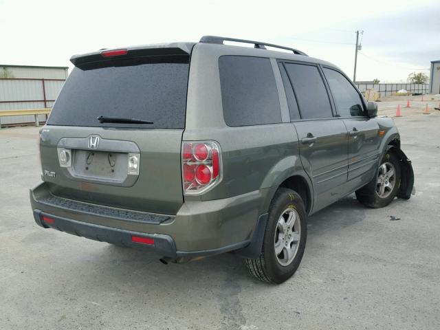 5FNYF285X7B041308 - 2007 HONDA PILOT EXL GREEN photo 4