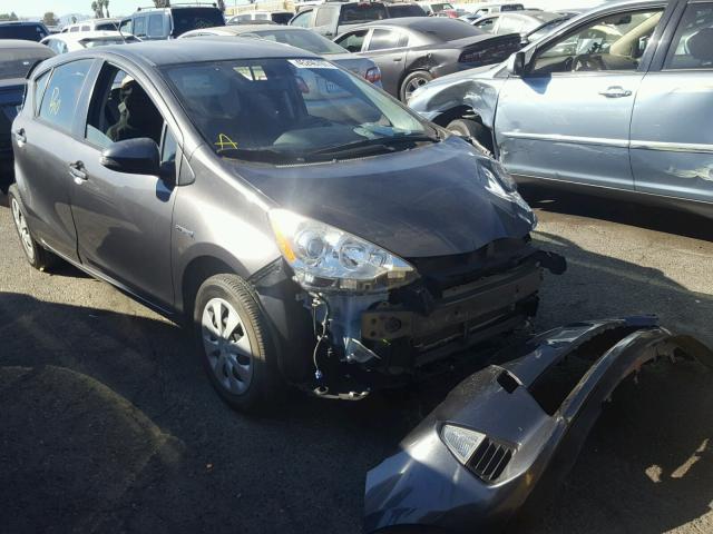 JTDKDTB31C1523404 - 2012 TOYOTA PRIUS C GRAY photo 1