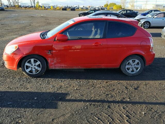 KMHCN35C59U144972 - 2009 HYUNDAI ACCENT RED photo 9