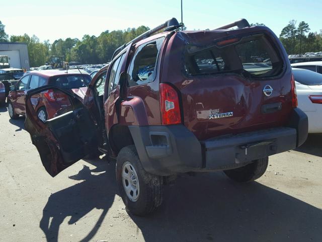 5N1AN08U67C545136 - 2007 NISSAN XTERRA OFF BURGUNDY photo 3