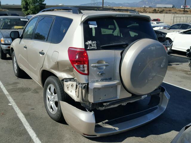 JTMBD33VX76039871 - 2007 TOYOTA RAV4 GOLD photo 3