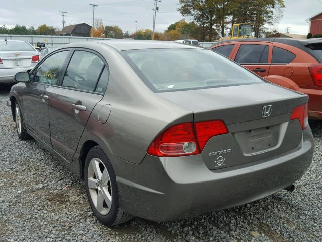 2HGFA16818H353723 - 2008 HONDA CIVIC EX BROWN photo 3