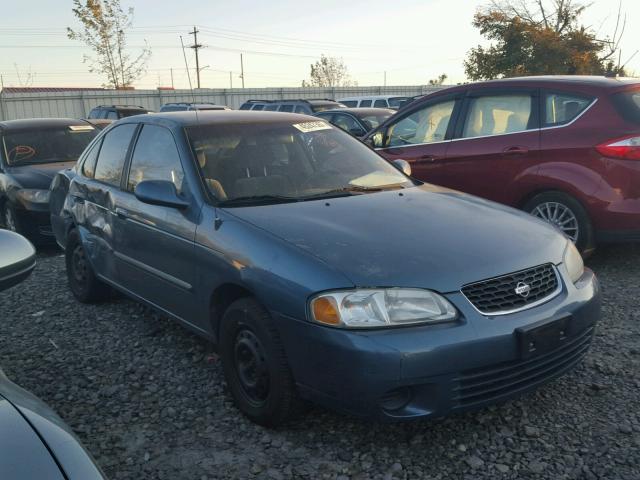 3N1CB51D72L582872 - 2002 NISSAN SENTRA XE BLUE photo 1