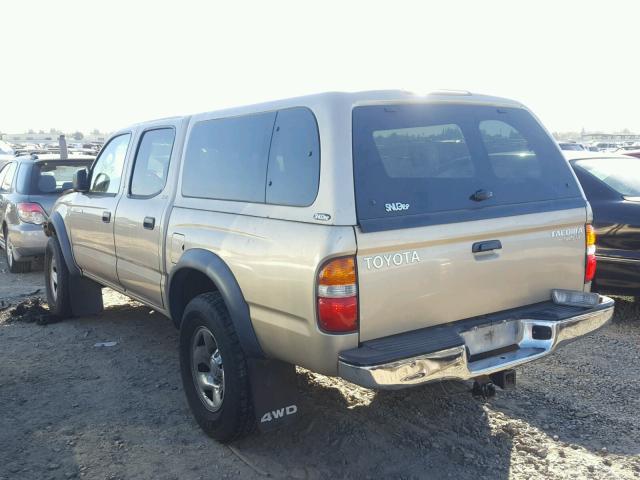 5TEHN72N33Z177314 - 2003 TOYOTA TACOMA TAN photo 3