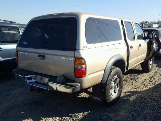 5TEHN72N33Z177314 - 2003 TOYOTA TACOMA TAN photo 4