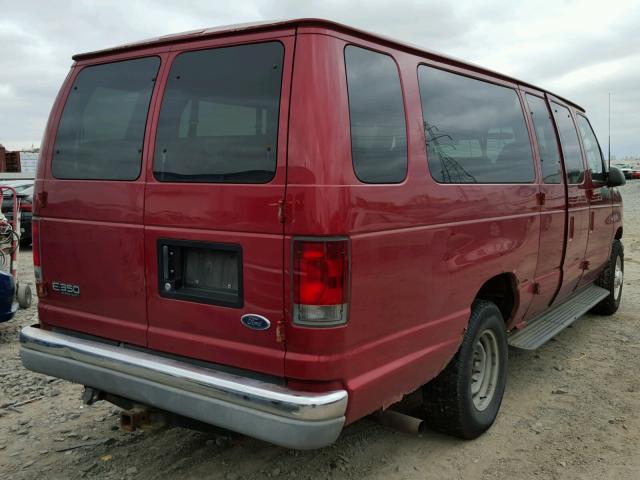 1FBSS31L32HA90329 - 2002 FORD ECONOLINE RED photo 4