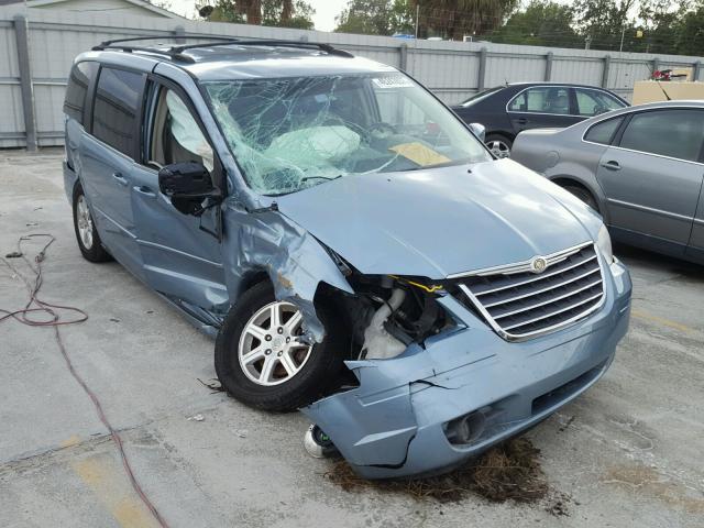 2A8HR54P88R621736 - 2008 CHRYSLER TOWN & COU BLUE photo 1