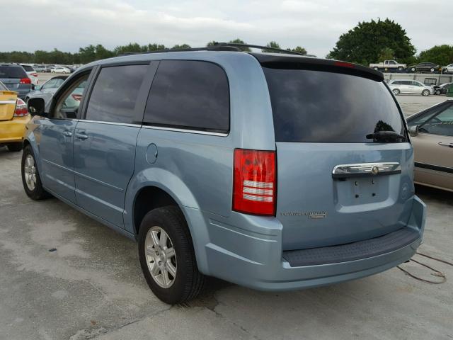 2A8HR54P88R621736 - 2008 CHRYSLER TOWN & COU BLUE photo 3