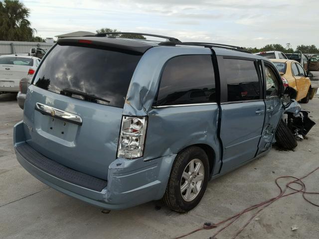 2A8HR54P88R621736 - 2008 CHRYSLER TOWN & COU BLUE photo 4