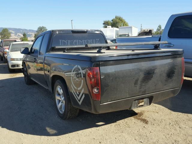 1GCCS196X68266172 - 2006 CHEVROLET COLORADO BLACK photo 3