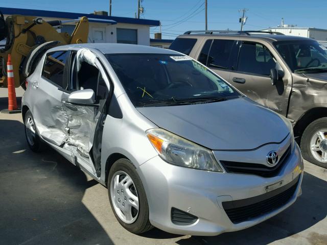 JTDKTUD37CD517613 - 2012 TOYOTA YARIS SILVER photo 1