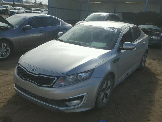 KNAGM4ADXD5044248 - 2013 KIA OPTIMA HYB SILVER photo 2