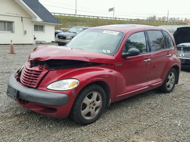 3C8FY4BB21T293881 - 2001 CHRYSLER PT CRUISER RED photo 2