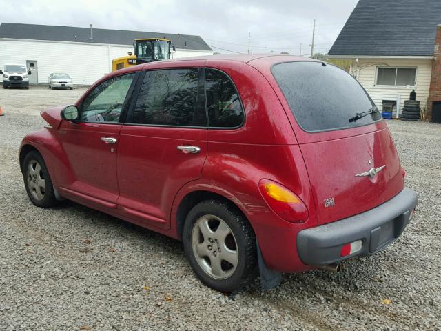 3C8FY4BB21T293881 - 2001 CHRYSLER PT CRUISER RED photo 3